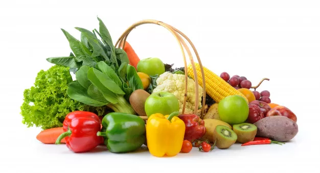 vegetables fruits white 55883 892 jpg سریع فکر کنید: چند واحد از سبزیجات امروز مصرف کرده‌اید؟ یک؟ هیچی؟ میوه چه‌طور؟ شما هم مثل خیلی‌های دیگر فرصت‌ها را برای خوردن میوه‌ها و سبزیجات از دست می‌دهید.