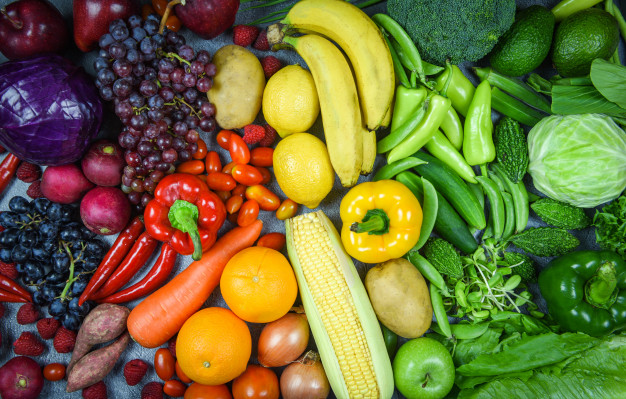 ۹ روش برای مصرف ۹ واحد از میوهها و سبزیجات 1 assorted fresh ripe fruit red yellow purple green vegetables mixed selection variousvegetables fruits healthy food clean eating heart life cholesterol diet health 73523 2454 این راهکارهای آسان را برای دستیابی به سهم روزانه میوهها و سبزیجات خود امتحان کنید.