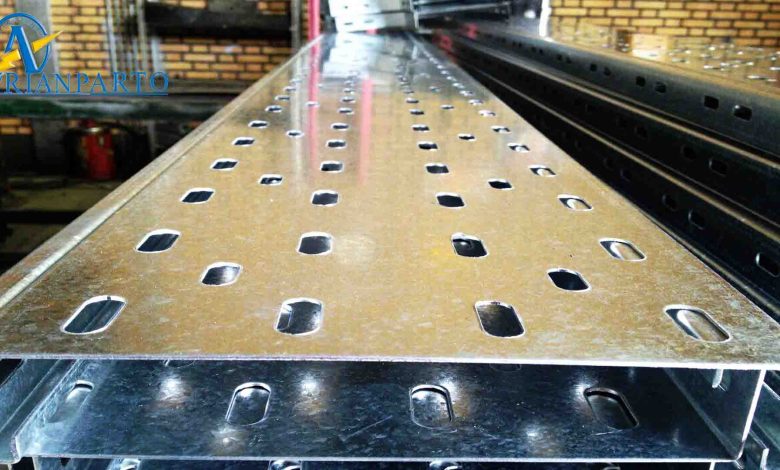 سینی کابل گالوانیزه چیست و کاربرد آن خرید و قیمت سینی انواع سینی کابل 1404 1 A metal plate with holes AI-generated content may be incorrect.