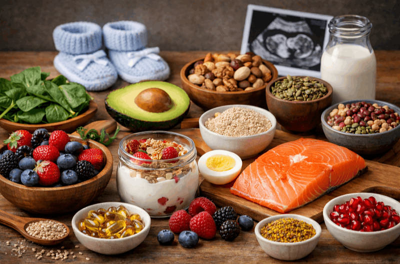 1418e92b a96b 4c43 bb53 4be9f1491b18 اولین قدم برای درمان نازایی، اصلاح تغذیه است. مصرف سبزیجات تازه، مغزها، ماهی، تخم مرغ و غلات کامل باعث تقویت تخمک و اسپرم می شوند. ویتامین هایی مثل فولیک اسید، ویتامین D، آهن و روی نقش مهمی در افزایش قدرت باروری دارند. در مقابل، فست فود، قند زیاد، نوشابه و چربی های ناسالم شانس بارداری را کاهش می دهند. البته در کنار تغذیه اصولی، مراجعه به بهترین دکتر نازایی نقش مهمی در تسریع روند درمان دارد زیرا ممکن است تنها با تغذیه این مشکل درمان نشود و نیاز به روش های تخصصی مانند آی وی اف (IVF) نیاز باشد.