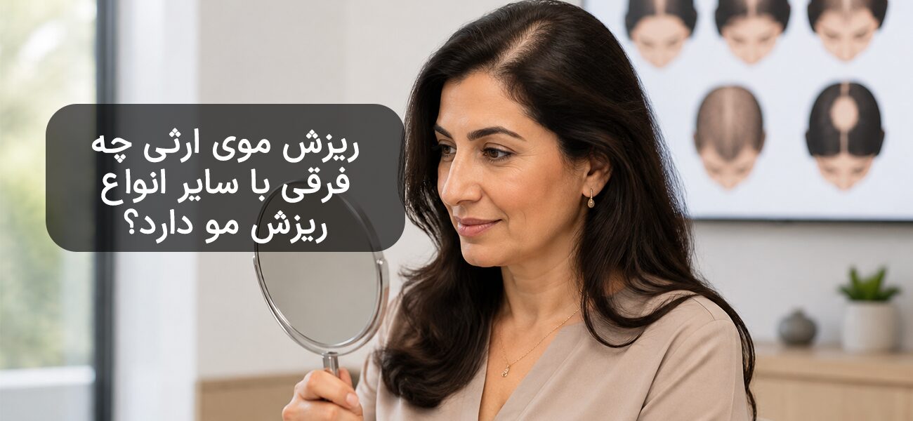 تفاوت ریزش موی ارثی با سایر انواع ریزش مو
